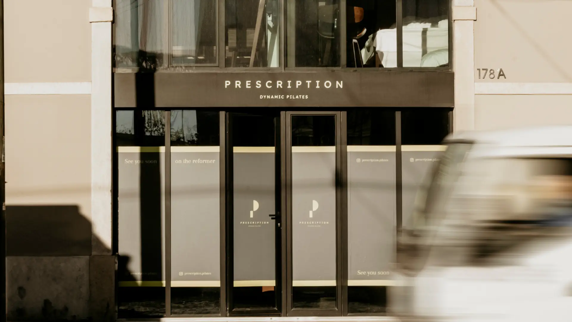 Entrance of the Prescription studio